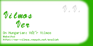 vilmos ver business card